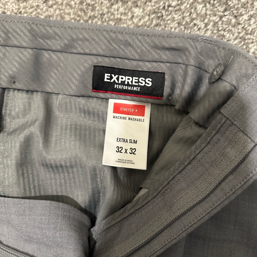 Express Performance Stretch Gray Trousers - image 2